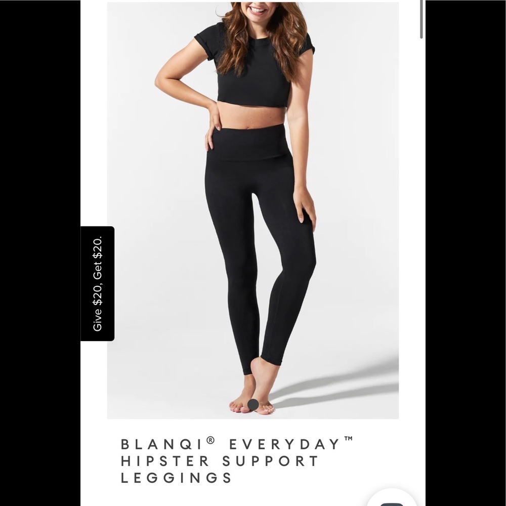 BLANQI EVERYDAY HIPSTER SUPPORT LEGGINGS- Black